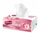 Салфетки вытяжные Магнолия Papirone 155*200 3 слоя 120шт