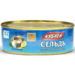 Сельдь бланшированная Кублей в масле 240гр
