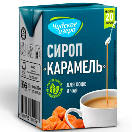Сироп Чудское озеро со вкусом карамели 200мл