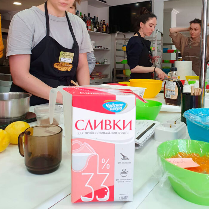 Сливки Чудское озеро ультрапастеризованные для взбивания 33% 1л — изображение 2