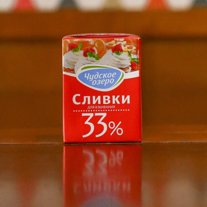 Сливки Чудское озеро ультрапастеризованные для взбивания 33% 200мл — изображение 3