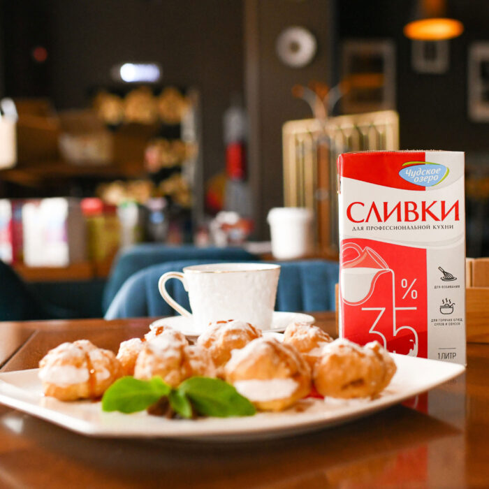 Сливки Чудское озеро ультрапастеризованные для взбивания 35% 1л — изображение 2