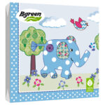 Салфетки трехслойные Слоник 33*33 20шт