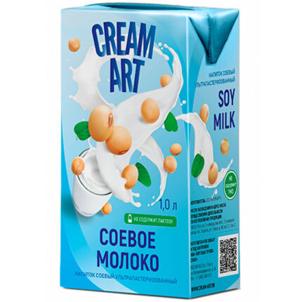 Напиток Creamart Соевое молоко ультрапастеризованный 1л