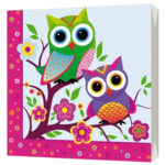 Салфетки трехслойные Совы 33*33 20шт