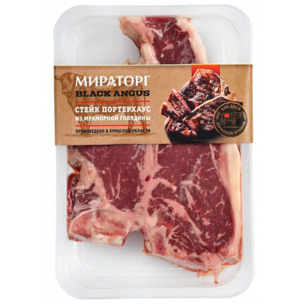 Стейк Портерхаус Мираторг говяжий н/к CHOICE зам..SKIN 700гр
