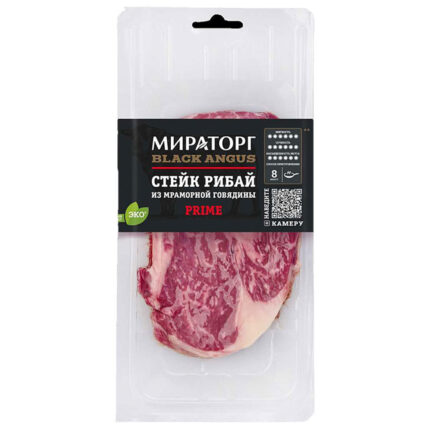 Стейк Рибай Мираторг из мраморной говядины зам.skin 390гр