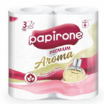 Туалетная бумага Papirone Арома 3-х слойная 4шт