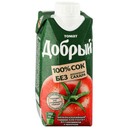 Сок Добрый Томатный 100% 0,33мл