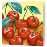 Салфетки трехслойные Вишня 33*33 20шт