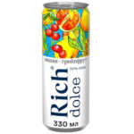 Напиток Rich Яблоко, вишня, грейпфрут с ароматом черешни 70% 0,33л