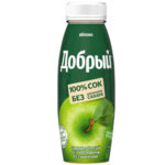 Сок Добрый Яблочный 100% 0,3л