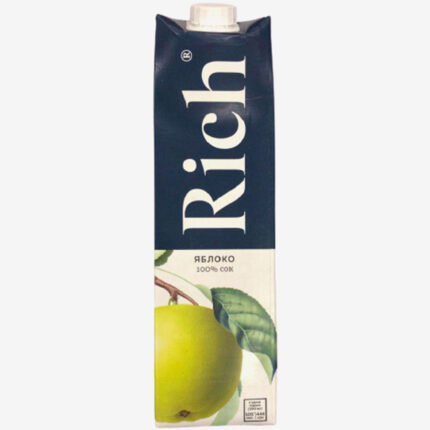 Сок Rich Яблочный осветленный 100% 1л