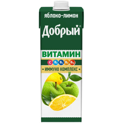 Напиток сокосодержащий Добрый Витамин Яблочно-Лимонный 20% 0,95л