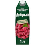 Нектар Добрый Яблоко, малина, черноплодная рябина 45% 1л