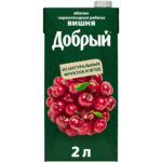 Нектар  Добрый Яблоко, вишня, черноп/рябина 40% 2л