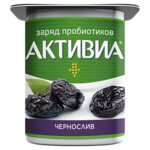 Йогурт Активиа Чернослив 120гр