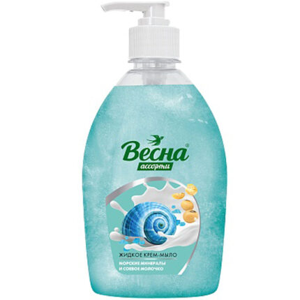 Жидкое мыло Весна морские минералы и соевое молочко 500мл