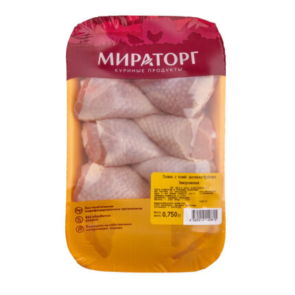 Голень Мираторг с кожей цыпленка-бройлера лоток 750гр