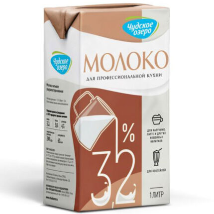 Молоко Чудское озеро ультрапастеризованное 3,2% 1л