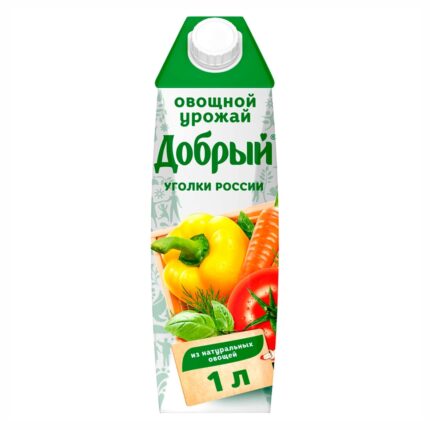 Нектар Добрый Овощной урожай 80% 1л