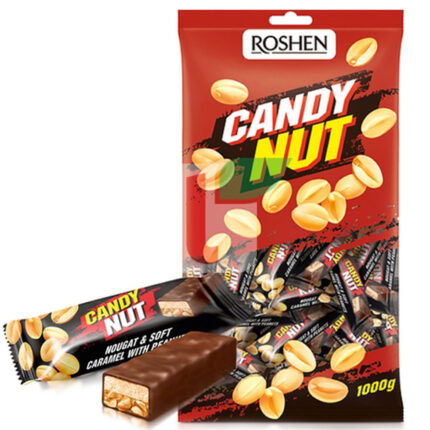 Конфеты Candy Nut мягкая карамель с арахисом 1кг