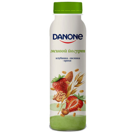 Йогурт питьевой Danone Клубника-Овес-Орехи 270мл