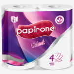 Туалетная бумага Papirone белая 4-х слойная Velvet 4шт