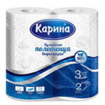 Бумажное полотенце Карина 80м 2-х слоя