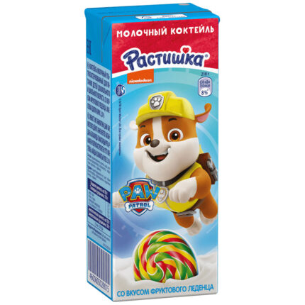 Коктейль молочный Растишка ультрап. фруктовый леденец 2% 210мл