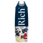 Нектар Rich из яблок, черники, винограда, смородины и клюквы Яблоко и лесные ягоды 1л