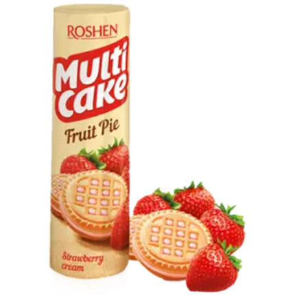 Печенье-сендвич Multicake с начинкой клубника-крем 180гр