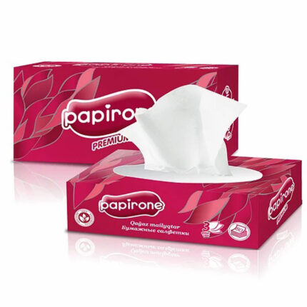 Салфетки Papirone Кольцо в коробочке 155*200 3 слоя 80шт