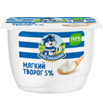 Творог Простоквашино мягкий Нежный 5% 170гр