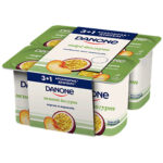 Йогурт Danone Персик-Маракуйя 3+1 120гр