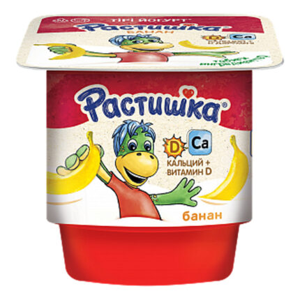 Йогурт Растишка Банан 4*100гр