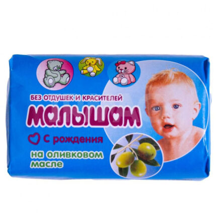 Мыло туалетное Малышам с оливковым маслом 90гр