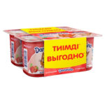 Йогурт Данонино Клубника 4*100гр