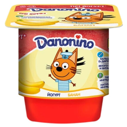Данонино йогурт 100гр Банан