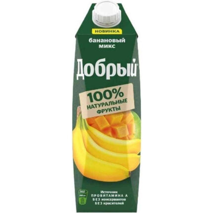 Напиток сокосодержащий Добрый банановый микс 1л