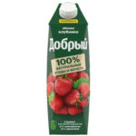 Напиток Добрый Яблоко и Клубника 30% 1л