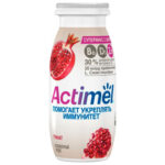 Йогурт питьевой Actimel Гранат с цинк 1,5% 95гр