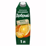 Напиток Добрый Апельсин-Мандарин 35% ДП 1л