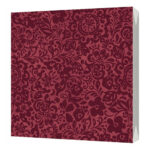 Салфетки трехслойные "Сатин бордо" 33*33 20шт