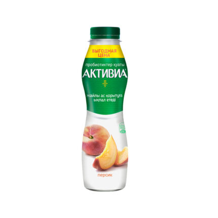 Йогурт питьевой Активиа Персик 650гр