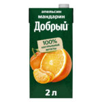 Нектар Добрый Апельсин Мандарин 35% 2л