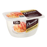 Творожный дессерт Даниссимо со вкусом морож. Клубн.крем брюле 5,7% 130гр