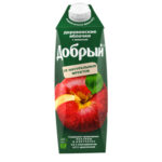 Нектар Добрый Яблочный с мякотью Деревенские яблочки 50% 1л