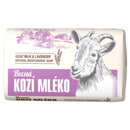 Мыло туалетное Kozi Mleko Goat milk extract and Lavender 90гр