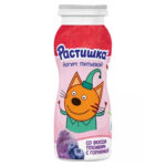 Йогурт Питьевой Растишка Пломбир с голубикой 1,6 % 90гр